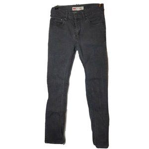Levis 510 Skinny Jeans Mens 29x29 18 Reg Denim Dark Wash Black Red Tab 29 Pants